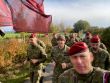 Red Berets with Red Poppies on the Chest