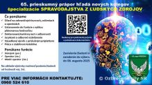 VYHLSENIE VBERU NOVCH PRSLUNKOV DO 65. PRIESKUMNHO PRPORU PREOV